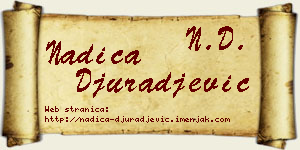 Nadica Đurađević vizit kartica